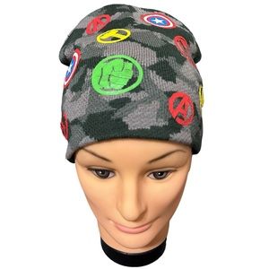 Marvel Avengers Kids Camo Beanie Unisex OS NWOT